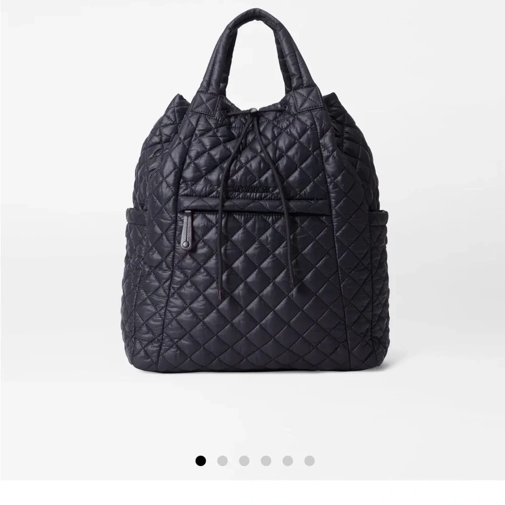 MZ Wallace Black Quilted convertible Tote-Backpack - Picture 2 of 7